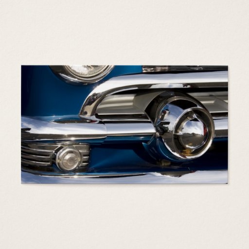 Customizable Classic Car Chrome Closeup Business Card