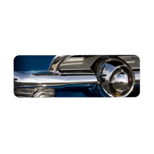 Classic Car Chrome Closeup Label