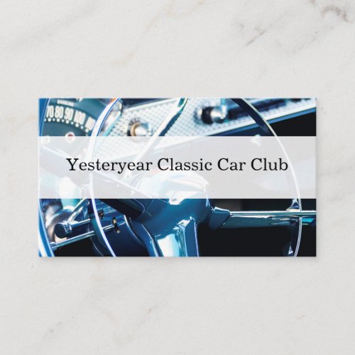 Classic Car Club Business Cards Unique