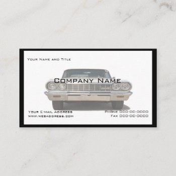 Classic Car Collector Business Card by BusinessCardsCards at Zazzle