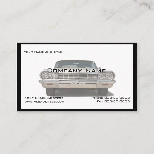 Classic Car Collector Business Card