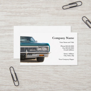 Classic Car Collector Business Card