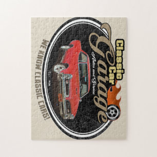 Classic Car Custom GTO Garage Jigsaw Puzzle