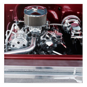 Classic Car Engine Acrylic Print