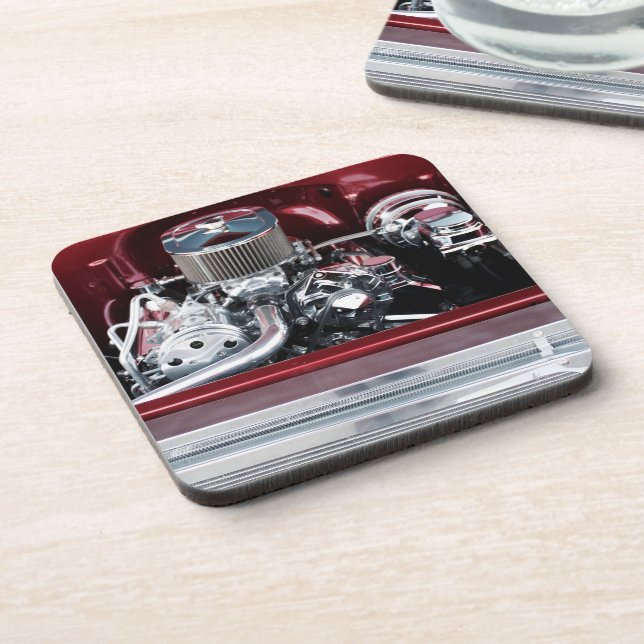 Classic Car Engine Beverage Coaster (Left Side)