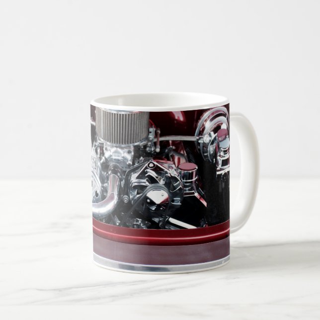 Classic Car Engine Coffee Mug (Front Right)