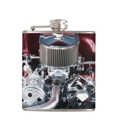 Classic Car Engine Flask