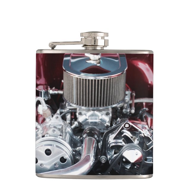 Classic Car Engine Flask (Front)