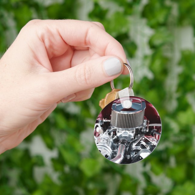 Classic Car Engine Keychain (Hand)