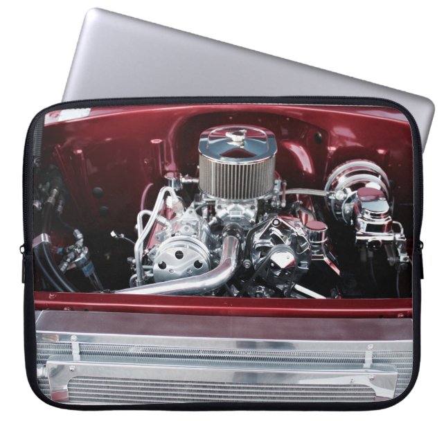 Classic Car Engine Laptop Sleeve (Front)