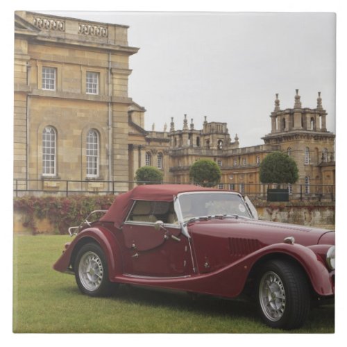 Classic car exhibition Blenheim Palace Ceramic Tile