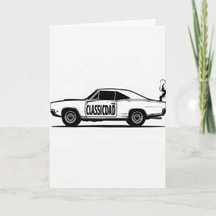Classic Car Fathers Day Card