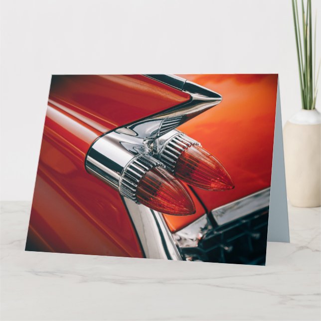 CLASSIC CAR FINS FATHER'S DAY CARDS (Front)