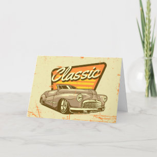 Classic Car Greeting Card