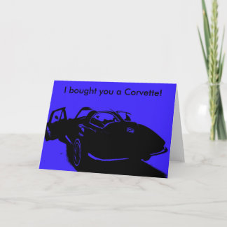 Classic Car Happy Birthday Card