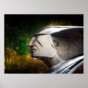 Classic Car Hood Ornament Poster
