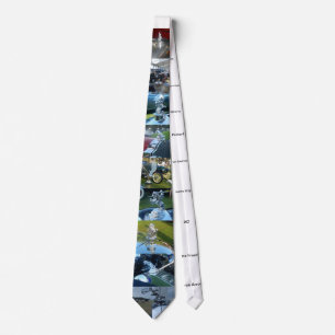 Classic Car Hood Ornaments Neck Tie