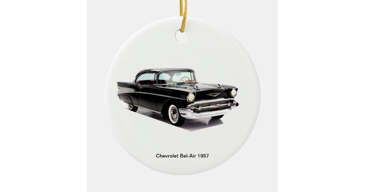 Classic car image for Circle Ornament | Zazzle