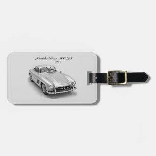 Classic Car image for leather strap Luggage Tag