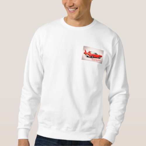 Classic Car image for Men's-Sweatshirt-White Sweatshirt