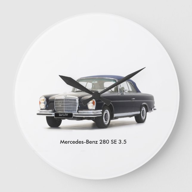 Classic car image for Round (Large) Wall Clock (Front)