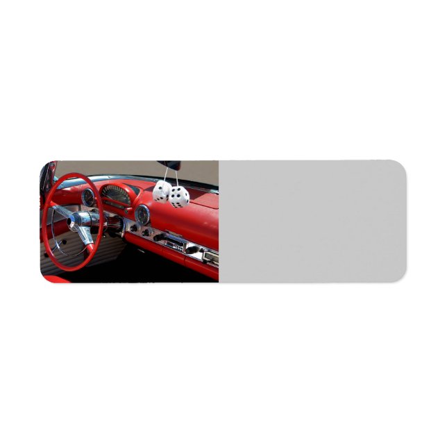 Classic Car Interior Label (Front)