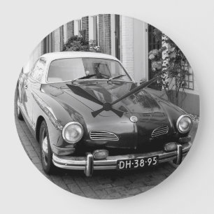 Classic car Karmann Ghia Large Clock