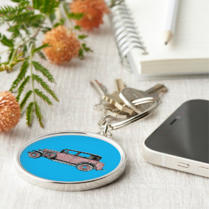 classic car keychain
