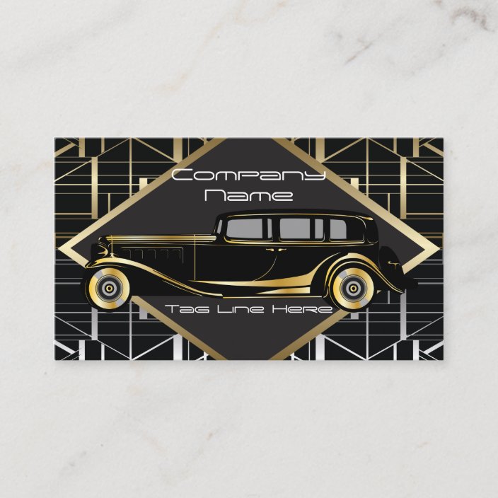 Classic Car Limousine Service Business Card Zazzle