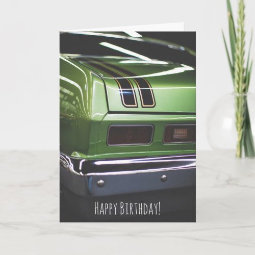 Classic Car Lover Nova Chevy Funny Birthday  Card