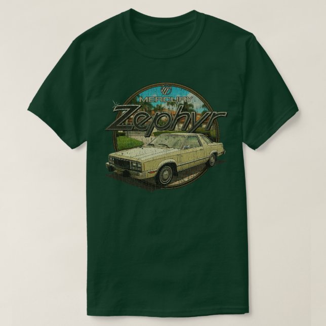 Classic Car Mercury Zephyr Z-7 1978  T-Shirt (Design Front)
