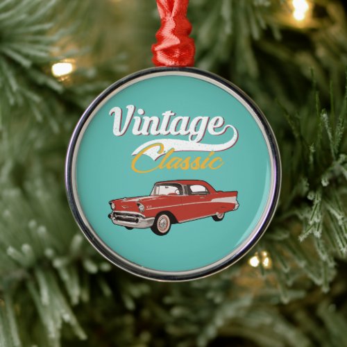 Classic Car Metal Ornament