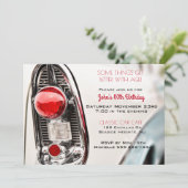 Classic Car Mid Century Tail Light Invitation (Standing Front)