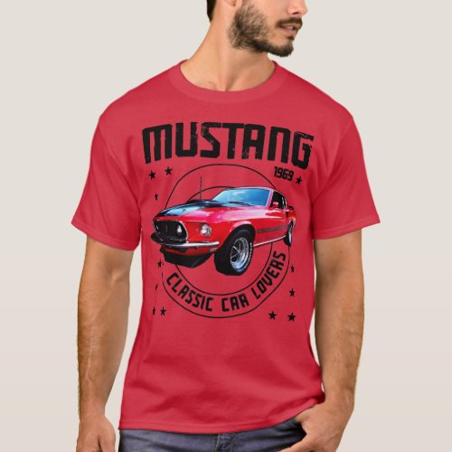 Classic Car Mustang Mach One 1969 T_Shirt