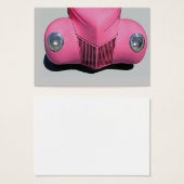 classic car painted pink (Front & Back)