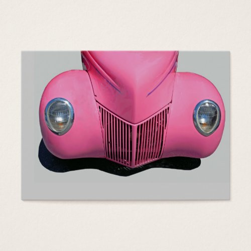 classic car painted pink business card templates