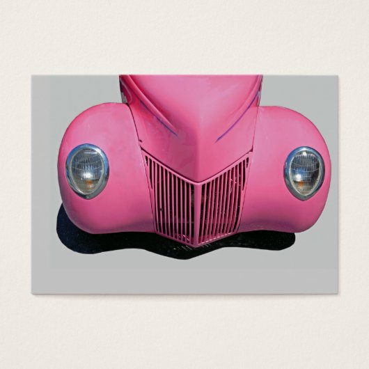 classic car painted pink (Front)
