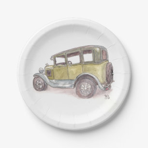 Classic Car Paper Plates
