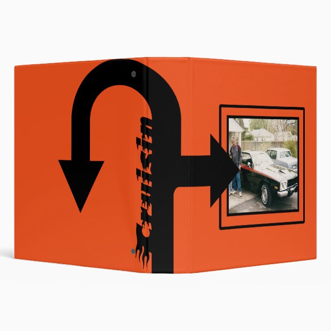 Classic Car Photo Keepsake Book Binder (Background)