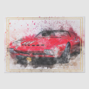 Classic Car Pontiac Decoupage Tissue Paper