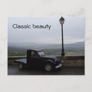 Classic car postcard