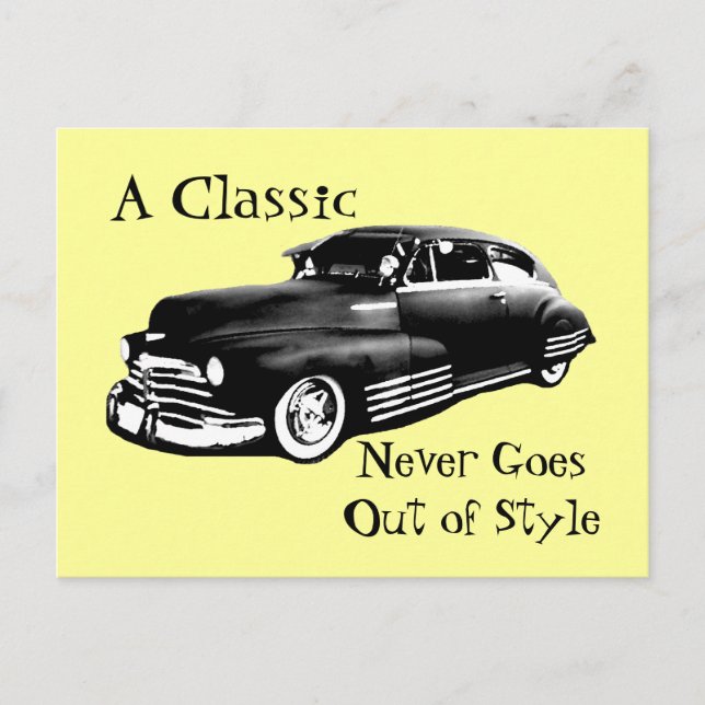 Classic Car Postcard (Front)