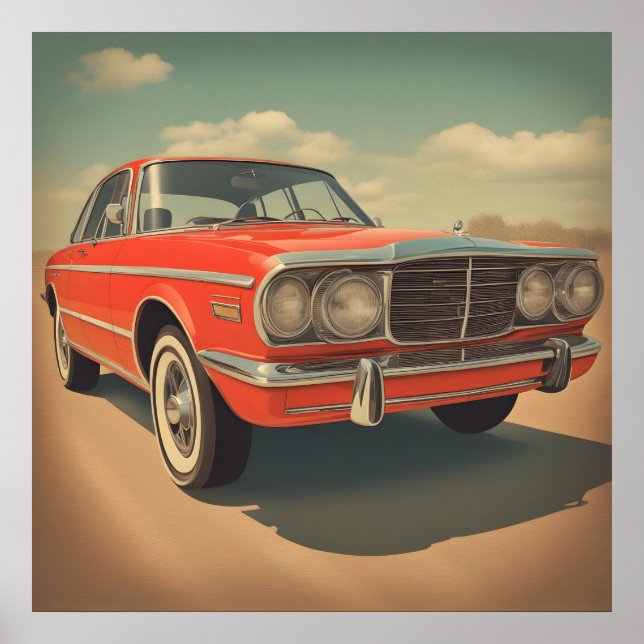 Classic car poster (Front)
