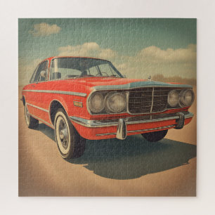 Classic car poster jigsaw puzzle
