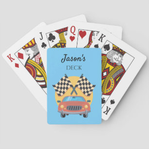 Classic Car Racing Themed Playing Cards
