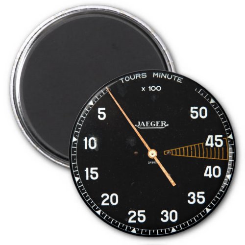 Classic car rev counter vintage tachometer gauge magnet