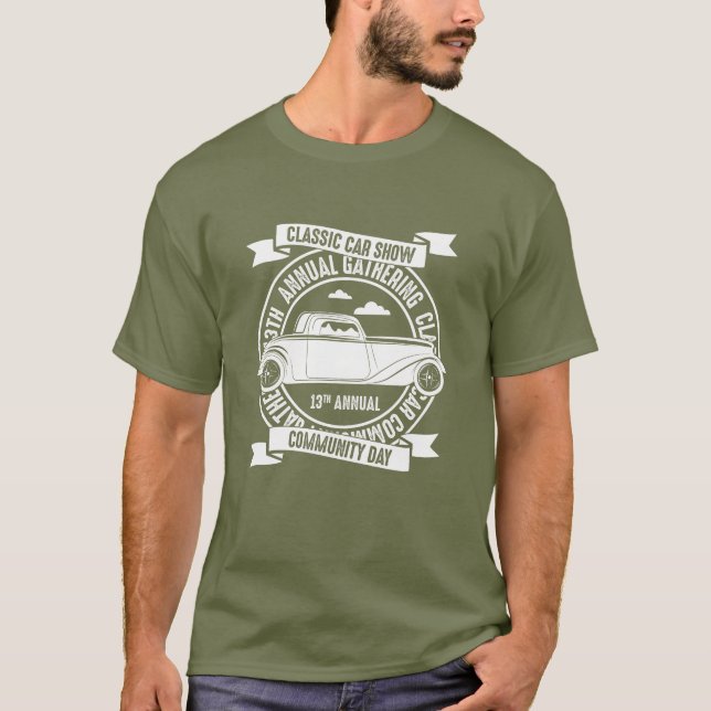 Classic Car Show Annual Gathering Mens  T-Shirt (Front)