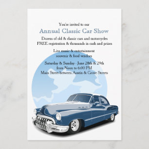 Classic Car Show Invitation