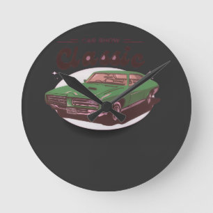 Classic Car Show  Round Clock