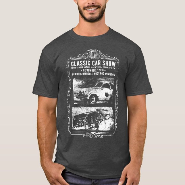 Classic car show t-shirt (Front)